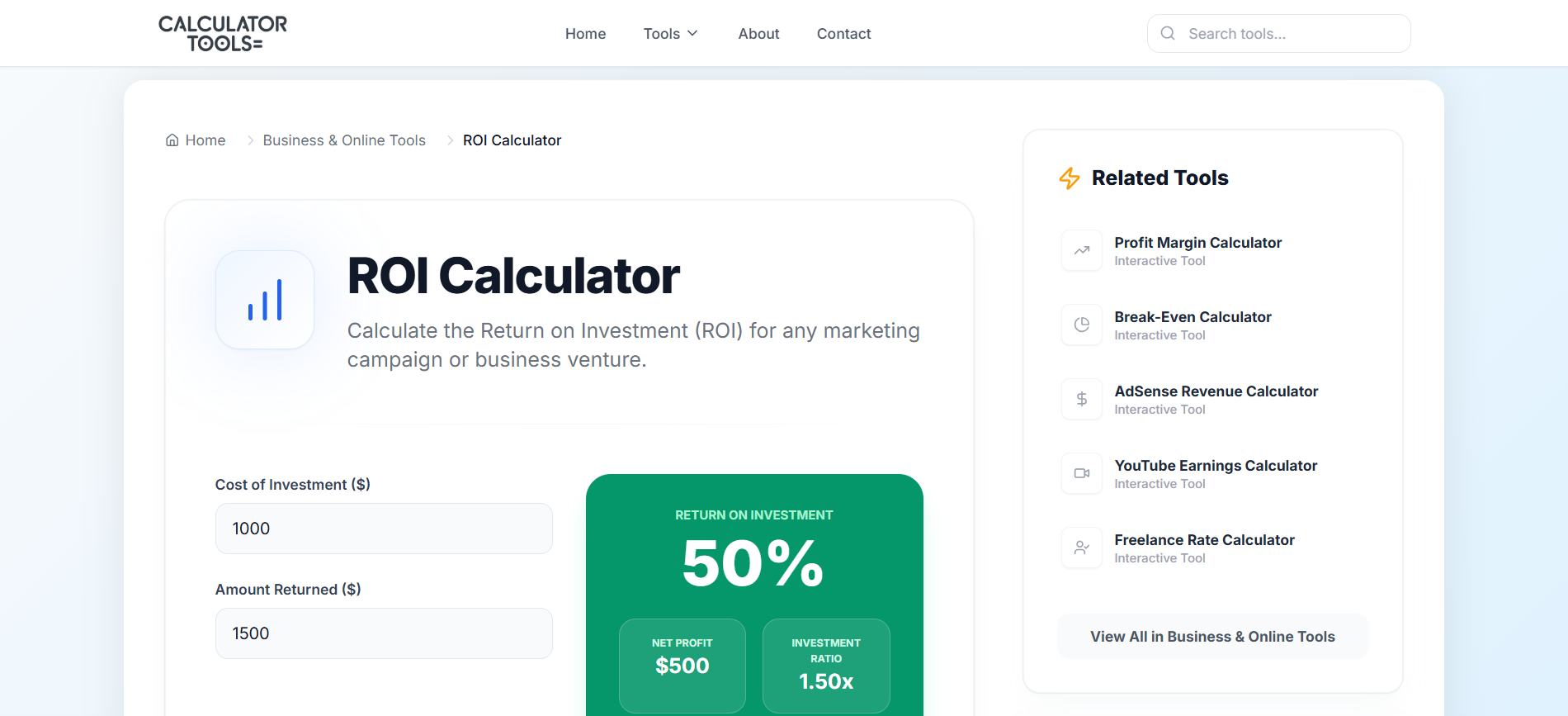 33+ Free Calculators Tools Php Script