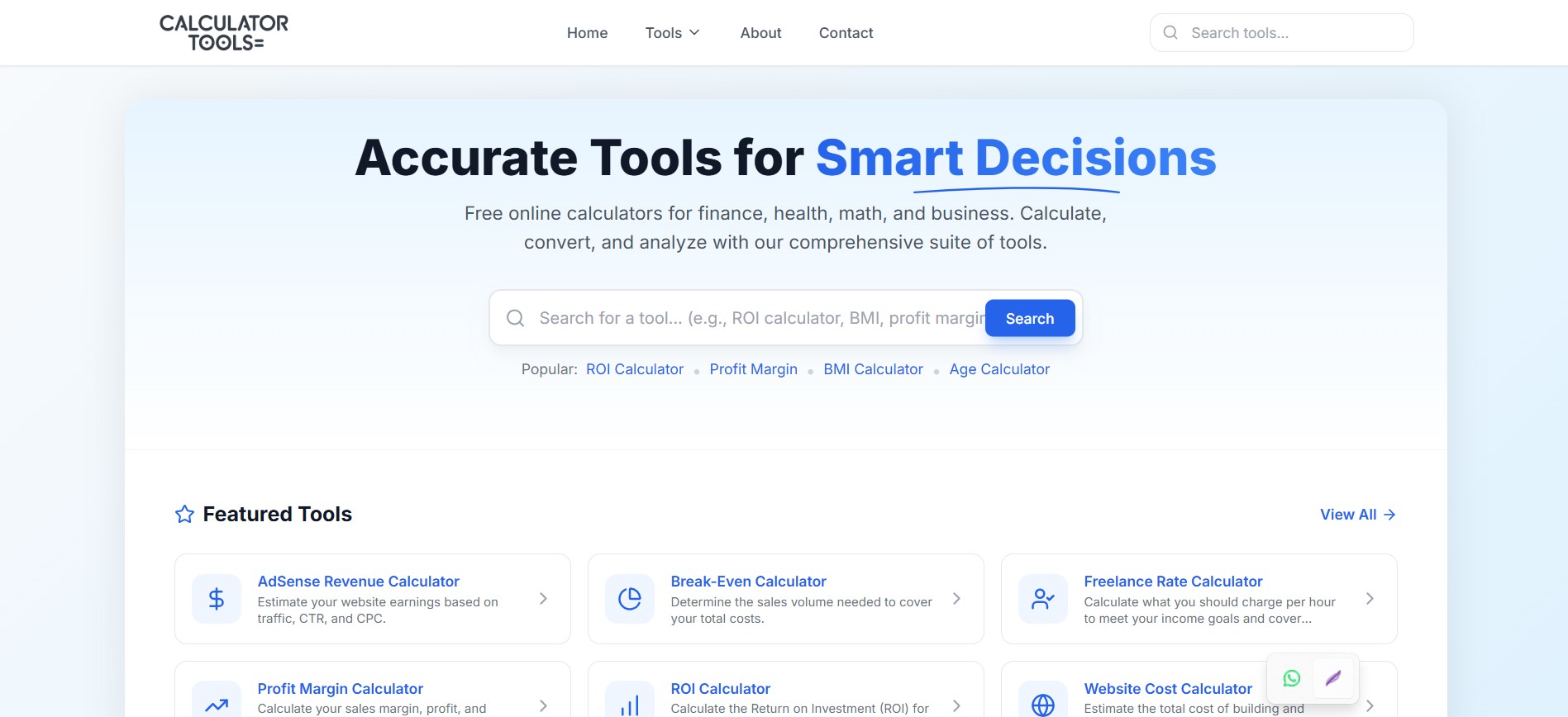 33+ Free Calculators Tools Php Script