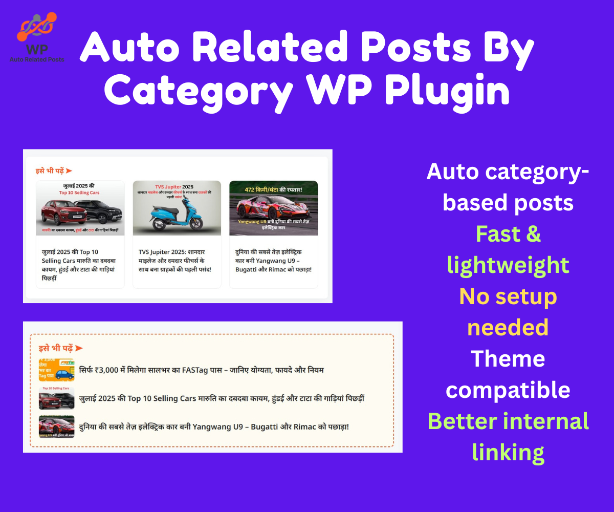 Auto Related Posts By Category WordPress Plugin